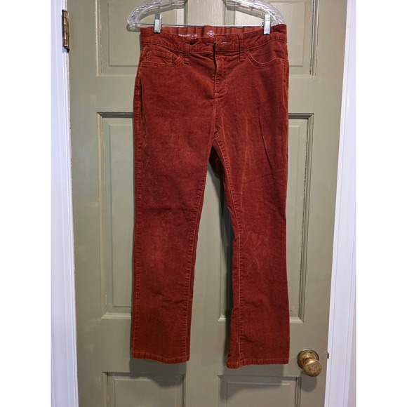 St. John's Bay Pants - St. John's Bay Rust Orange Corduroy Pants Straight Leg 10 Petite 10P Fall Boho